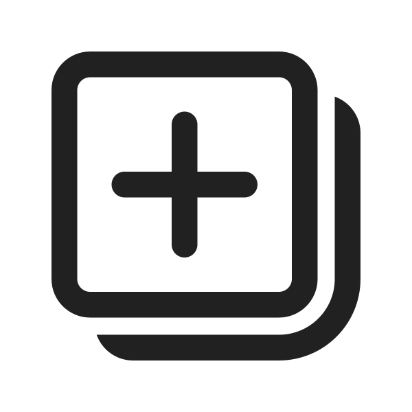 Ic Fluent Add Square Multiple 24 Regular