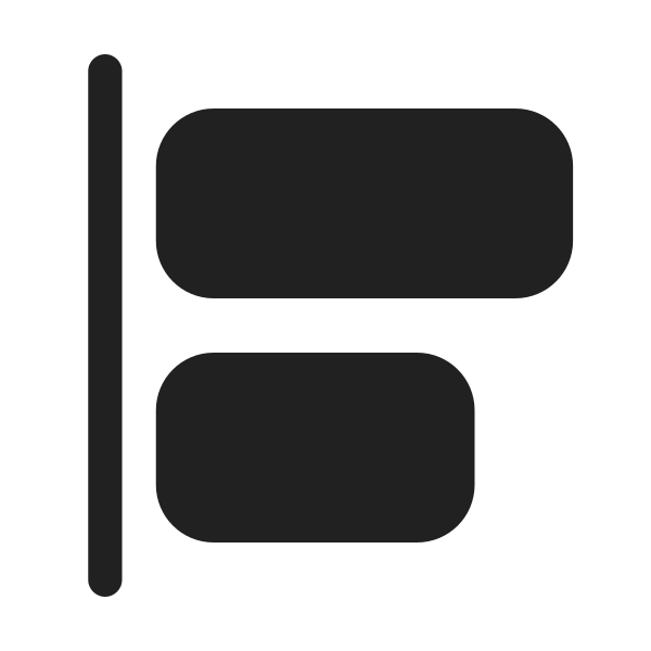 Ic Fluent Align Left 48 Filled