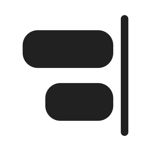 Ic Fluent Align Right 20 Filled