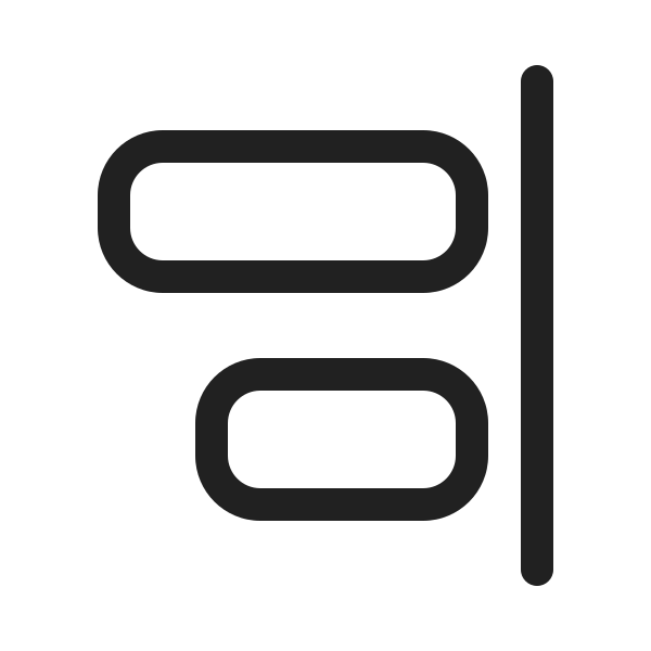 Ic Fluent Align Right 20 Regular