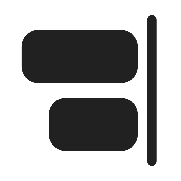 Ic Fluent Align Right 48 Filled