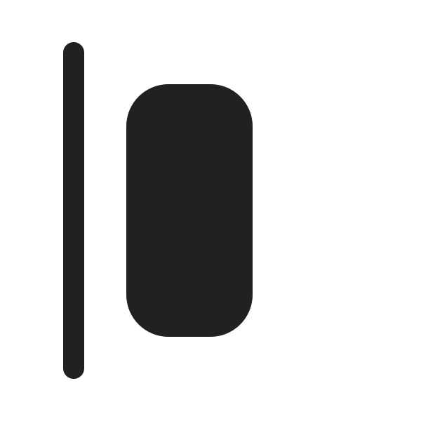 Ic Fluent Align Start Horizontal 20 Filled