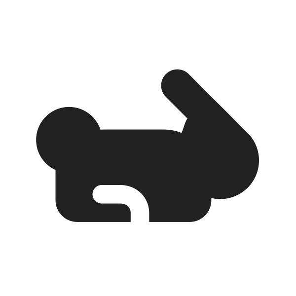 Ic Fluent Animal Rabbit 16 Filled
