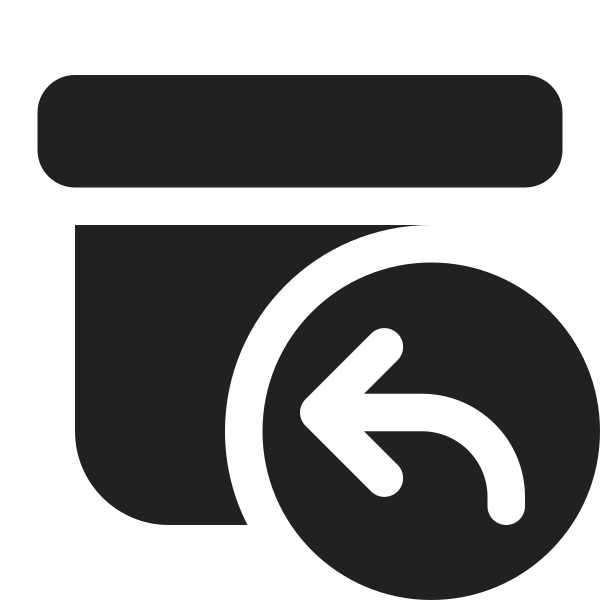 Ic Fluent Archive Arrow Back 16 Filled