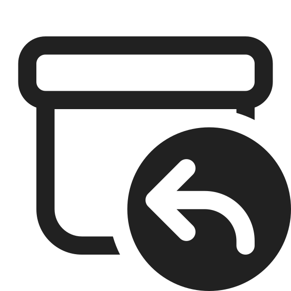 Ic Fluent Archive Arrow Back 16 Regular