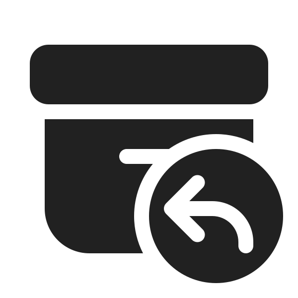 Ic Fluent Archive Arrow Back 20 Filled