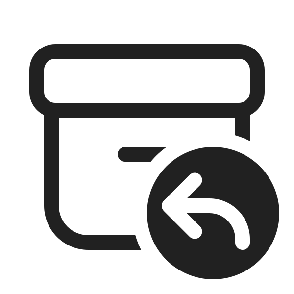 Ic Fluent Archive Arrow Back 20 Regular