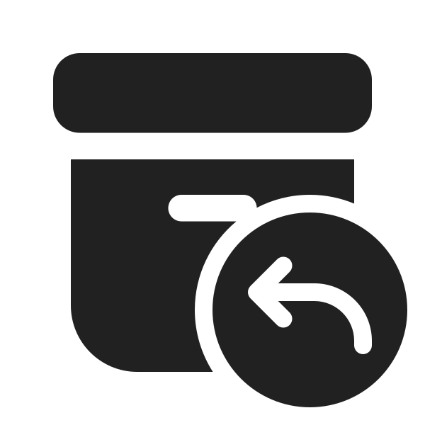 Ic Fluent Archive Arrow Back 24 Filled