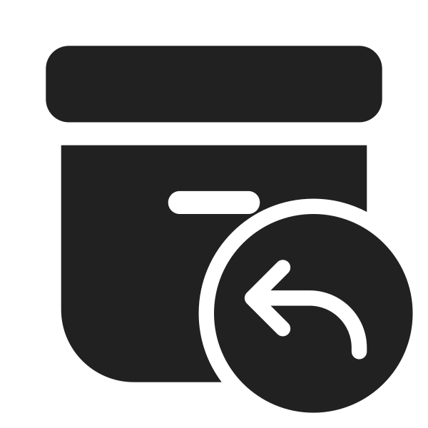 Ic Fluent Archive Arrow Back 28 Filled