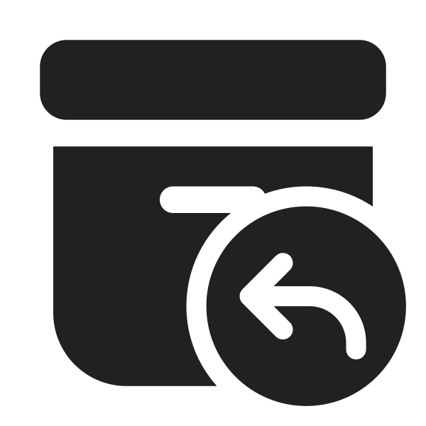 Ic Fluent Archive Arrow Back 32 Filled