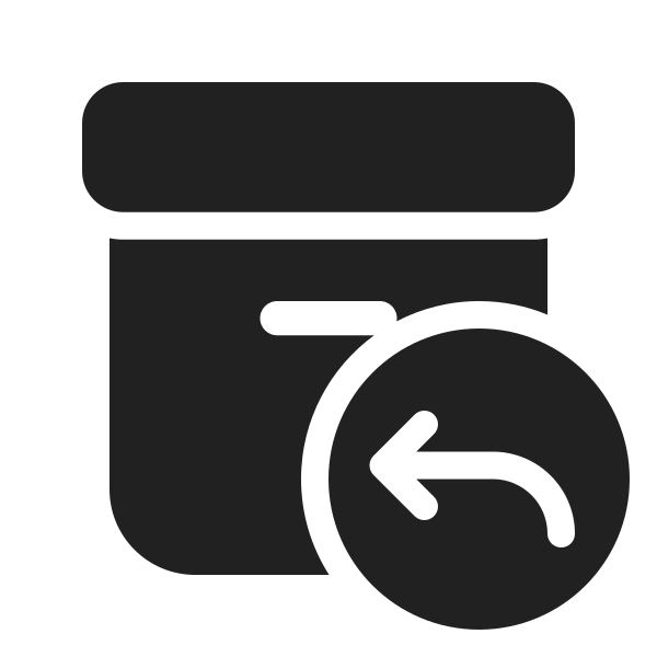 Ic Fluent Archive Arrow Back 48 Filled