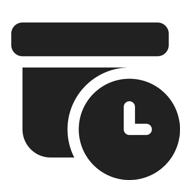 Ic Fluent Archive Clock 16 Filled