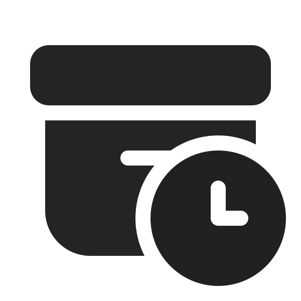 Ic Fluent Archive Clock 20 Filled