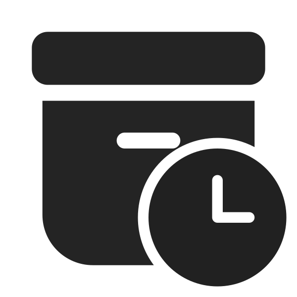 Ic Fluent Archive Clock 28 Filled