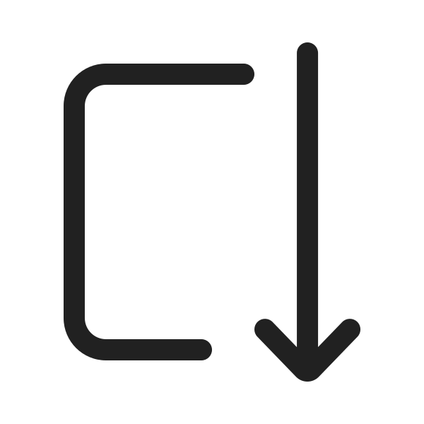 Ic Fluent Arrow Autofit Down 20 Regular
