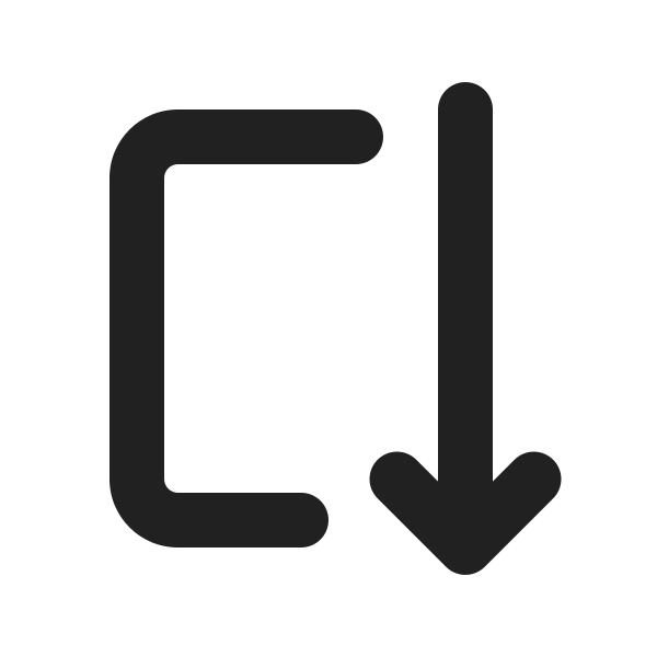 Ic Fluent Arrow Autofit Down 24 Filled