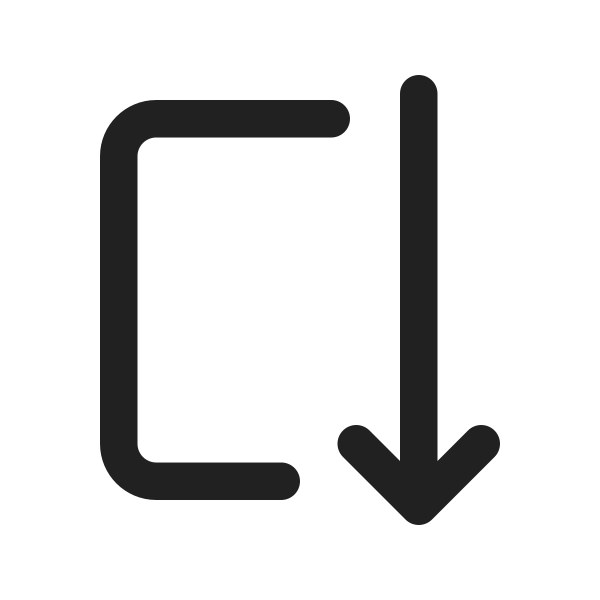 Ic Fluent Arrow Autofit Down 24 Regular