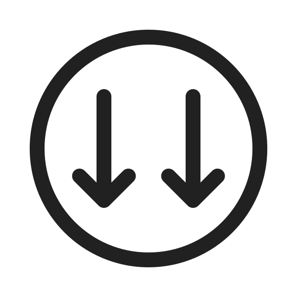 Ic Fluent Arrow Circle Down Double 20 Regular
