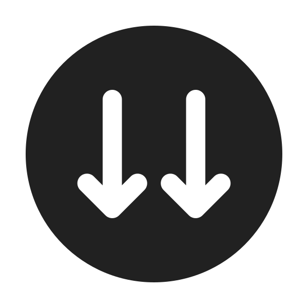 Ic Fluent Arrow Circle Down Double 24 Filled