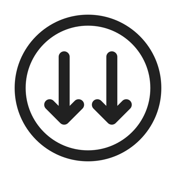 Ic Fluent Arrow Circle Down Double 24 Regular