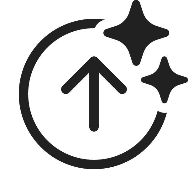 Ic Fluent Arrow Circle Up Sparkle 20 Regular