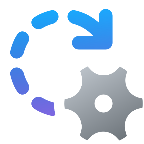Ic Fluent Arrow Clockwise Dashes Settings 16 Color
