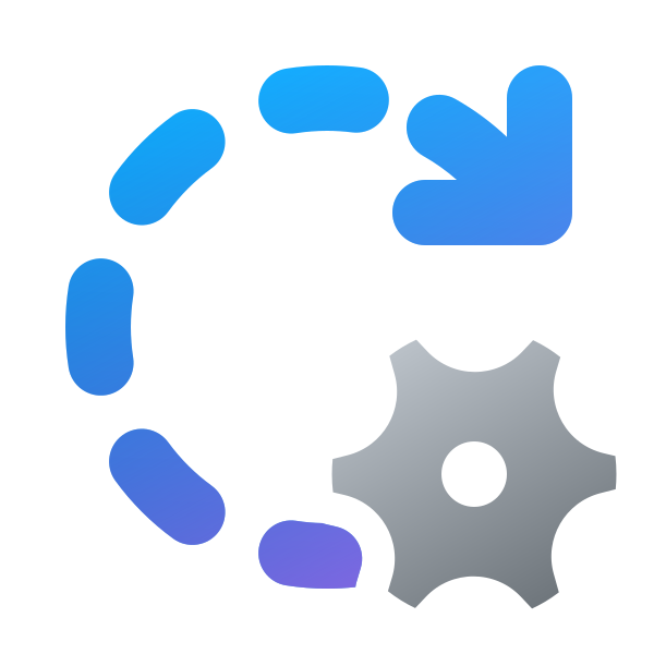 Ic Fluent Arrow Clockwise Dashes Settings 20 Color