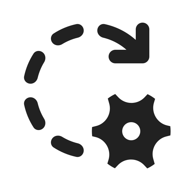 Ic Fluent Arrow Clockwise Dashes Settings 20 Filled