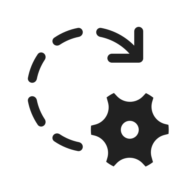 Ic Fluent Arrow Clockwise Dashes Settings 20 Regular