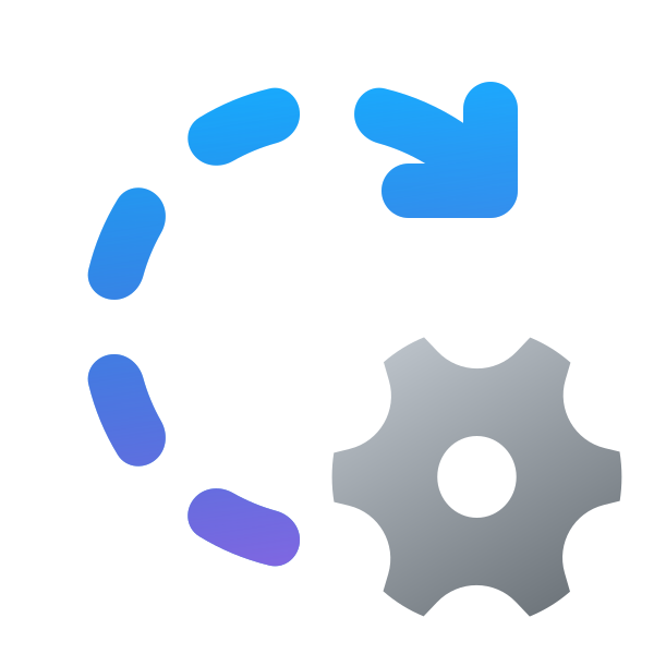 Ic Fluent Arrow Clockwise Dashes Settings 24 Color