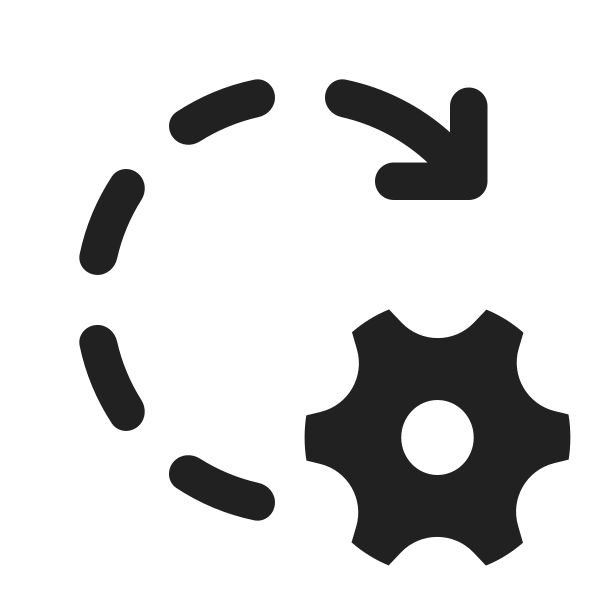 Ic Fluent Arrow Clockwise Dashes Settings 24 Regular