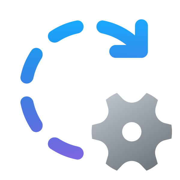 Ic Fluent Arrow Clockwise Dashes Settings 28 Color