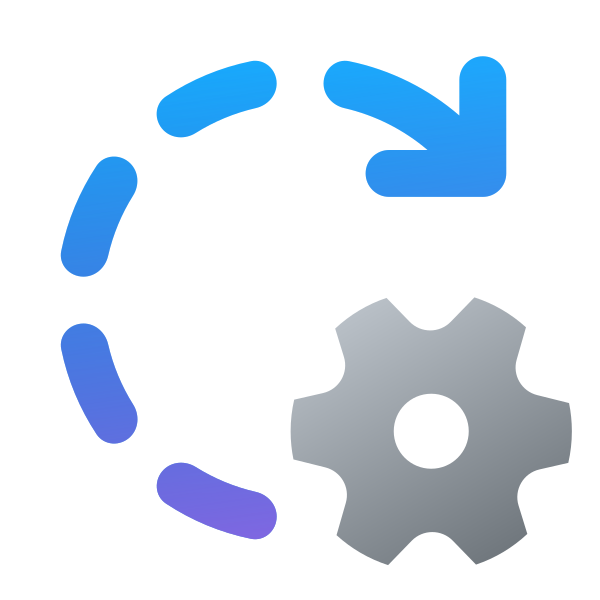 Ic Fluent Arrow Clockwise Dashes Settings 32 Color