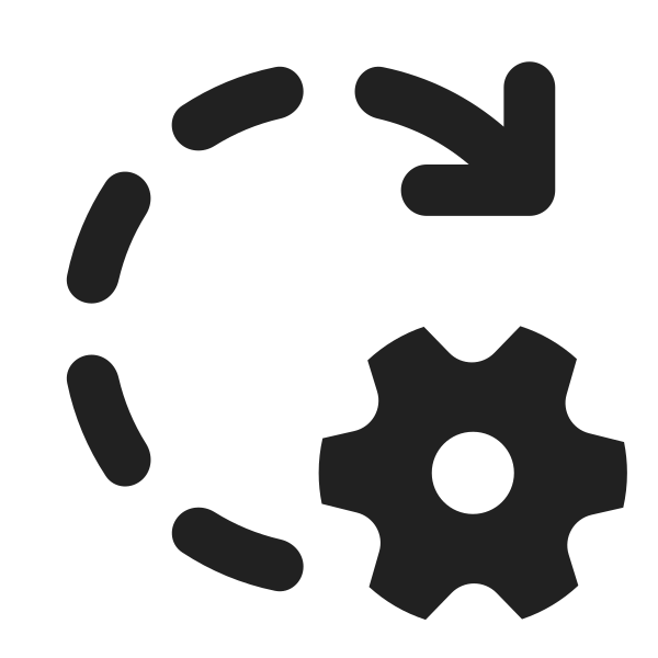 Ic Fluent Arrow Clockwise Dashes Settings 32 Filled