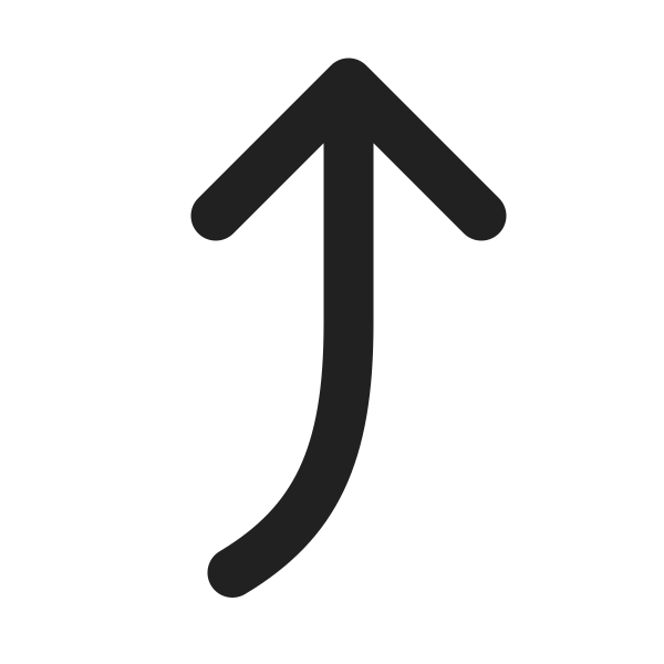 Ic Fluent Arrow Curve Up Right 20 Filled