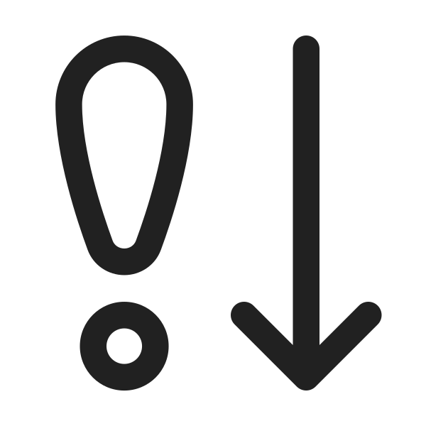 Ic Fluent Arrow Down Exclamation 24 Regular
