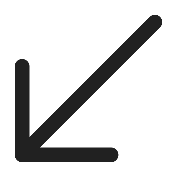 Ic Fluent Arrow Down Left 12 Regular