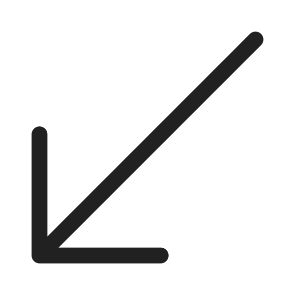 Ic Fluent Arrow Down Left 28 Regular