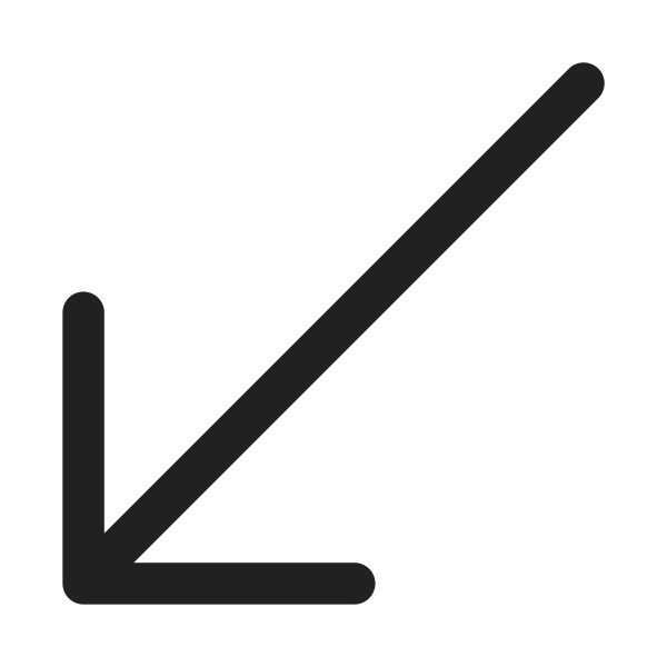 Ic Fluent Arrow Down Left 32 Regular