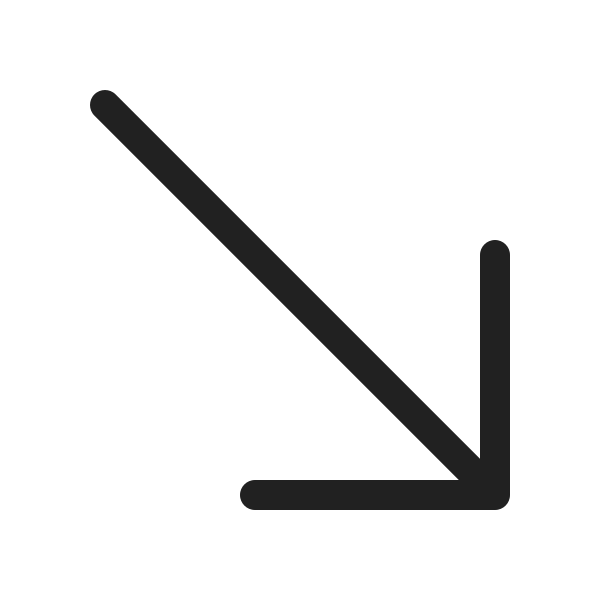 Ic Fluent Arrow Down Right 20 Regular