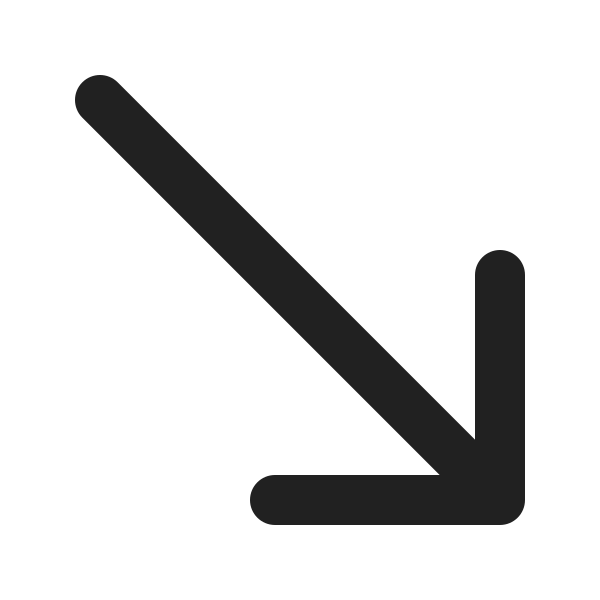 Ic Fluent Arrow Down Right 24 Filled