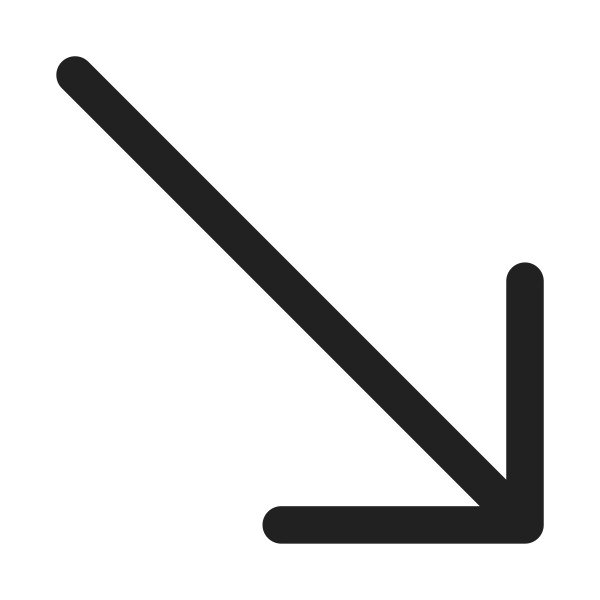 Ic Fluent Arrow Down Right 32 Regular