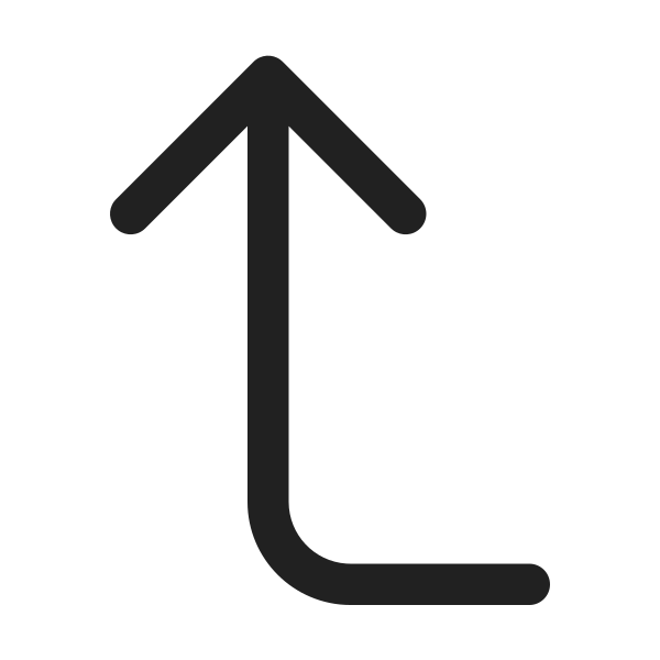 Ic Fluent Arrow Enter Up 24 Regular