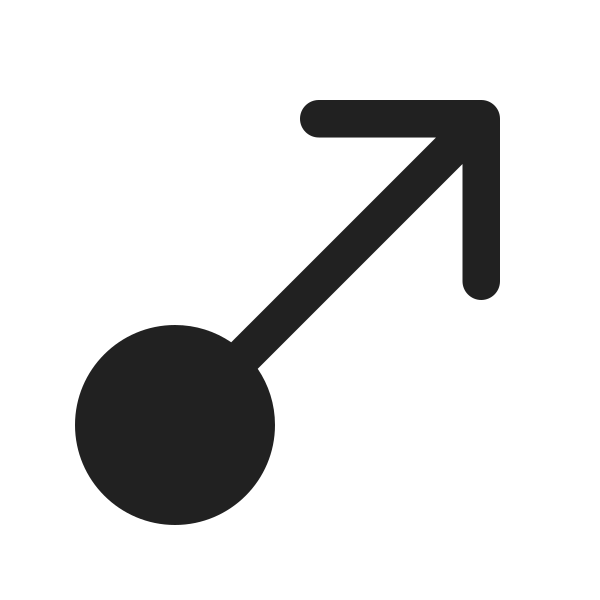 Ic Fluent Arrow Flow Diagonal Up Right 24 Filled