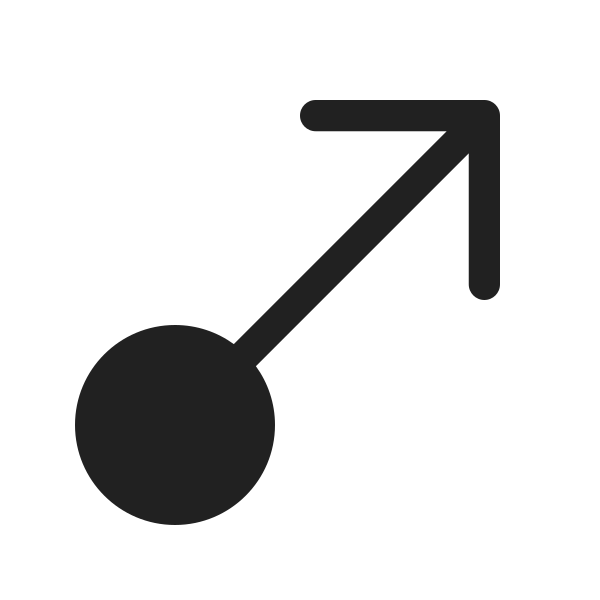 Ic Fluent Arrow Flow Diagonal Up Right 48 Filled