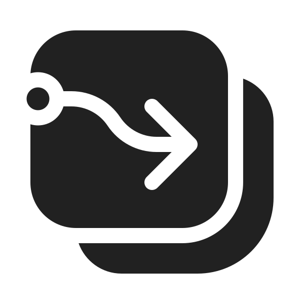 Ic Fluent Arrow Flow Square Multiple 20 Filled