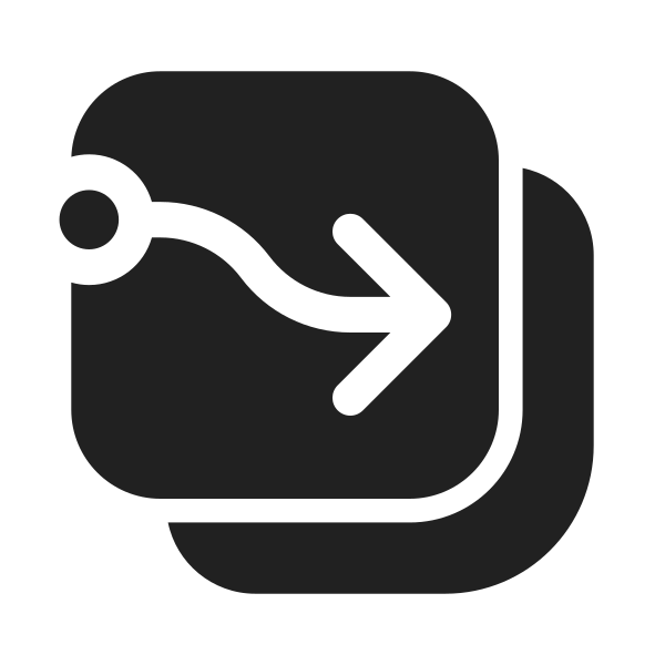 Ic Fluent Arrow Flow Square Multiple 28 Filled
