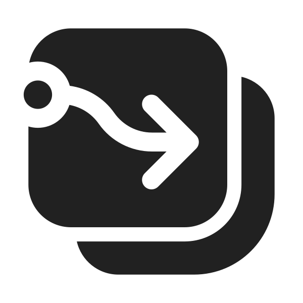 Ic Fluent Arrow Flow Square Multiple 32 Filled