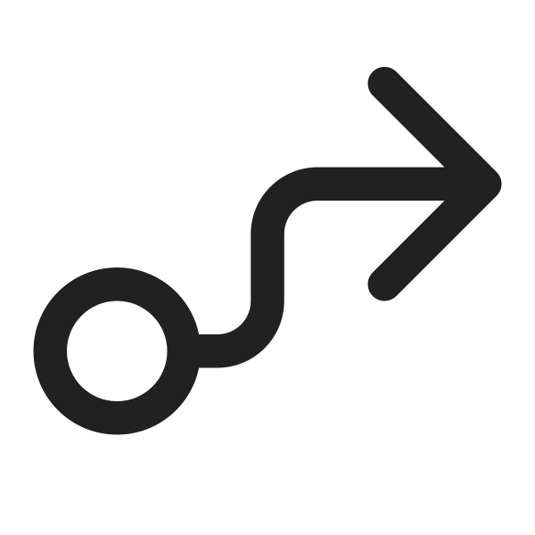 Ic Fluent Arrow Flow Up Right 16 Regular