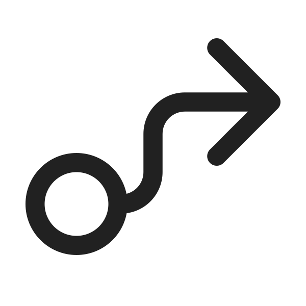 Ic Fluent Arrow Flow Up Right 24 Regular